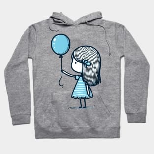 Girl with balloon Hoodie